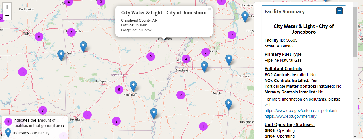 Ccad Interactive Map Clean Air Markets Program Data (CAMPD)